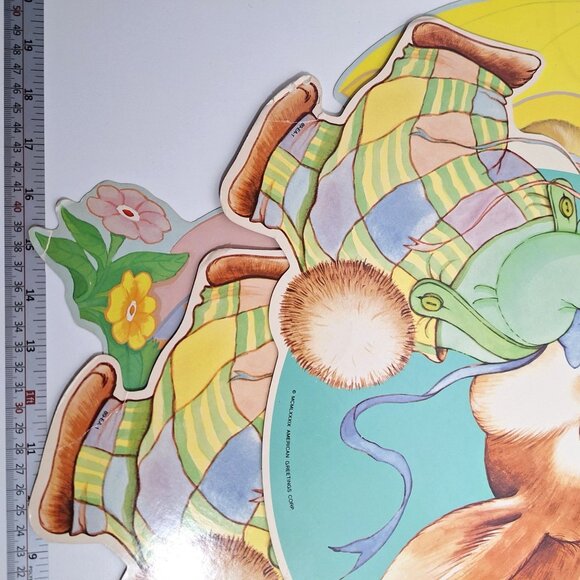 Easter Vintage 20" Die Cut Cardboard Wall Decorations Eureka American Greetings - Picture 6 of 12